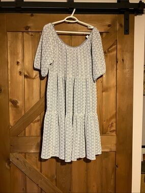 Blue eyelet dress Jillian Harris x Joe Fresh